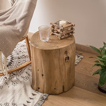 COSIEST Outdoor Faux Wood End Table for All Spaces