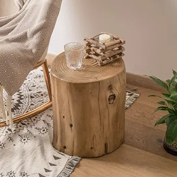 COSIEST Outdoor Faux Wood End Table for All Spaces