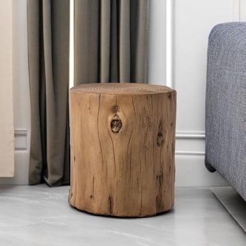 COSIEST Outdoor Faux Wood End Table for All Spaces
