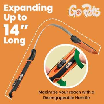 GoPets Deshedding Blade Rake for Professional Grooming