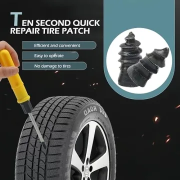 Bawkars Tire Repair Rubber Nail Kit for Quick Puncture Fixes
