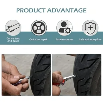 Bawkars Tire Repair Rubber Nail Kit for Quick Puncture Fixes