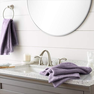 Amazon Basics Cotton Hand Towel - Lavender 24-Pack