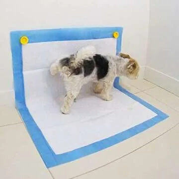 Petzy Pee Pad Holder for dogs (Pack of 2) | Potty Training for Leg-Lifting Dogs & Marking in the House | Any Size Puppy Pads (XL-SM) | Magnet: Easy Stick & Release, Better than Pee Pad Tray with Walls