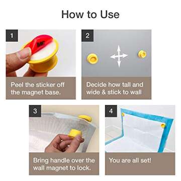 Petzy Pee Pad Holder for dogs (Pack of 2) | Potty Training for Leg-Lifting Dogs & Marking in the House | Any Size Puppy Pads (XL-SM) | Magnet: Easy Stick & Release, Better than Pee Pad Tray with Walls