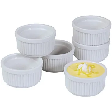 PrepWorks Porcelain Stacking Ramekins Set of 6 for Baking