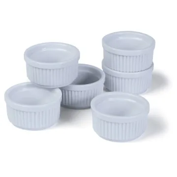 PrepWorks Porcelain Stacking Ramekins Set of 6 for Baking