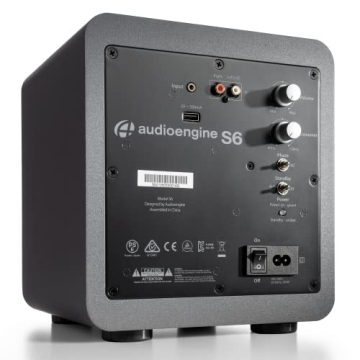 Audioengine S6 210W Mini Subwoofer Compact Powerful Bass