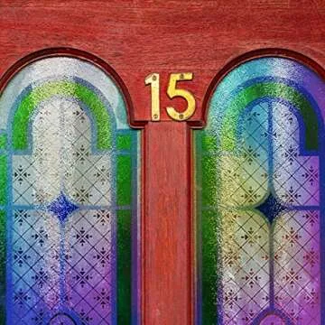 Zonon Dichroic Film Iridescent Cellophane Window Film 16 x 100 Inches Holographic Clear Window Privacy Decal Rainbow Effect Decorative Glass Self Adhesive Sticker Cellophane Roll(Blue,1 Sheet)