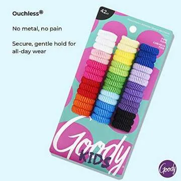 Goody Kids Ouchless Tiny Terry Ponytailers 42 Count