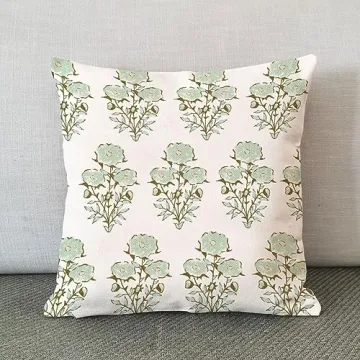Elegant Mughal Gardens Floral Pillow Covers for Home Decor