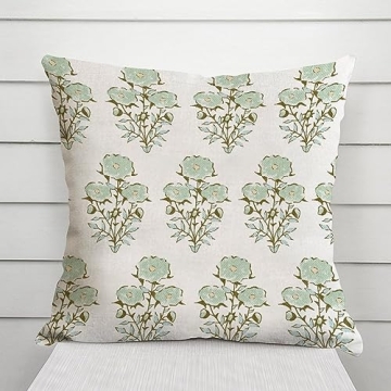 Elegant Mughal Gardens Floral Pillow Covers for Home Decor