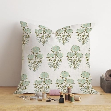 Elegant Mughal Gardens Floral Pillow Covers for Home Decor