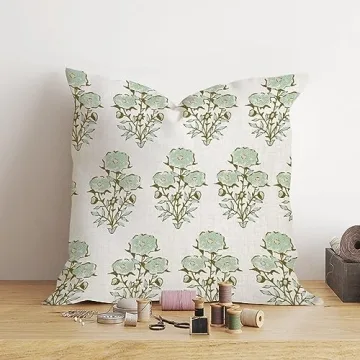 Elegant Mughal Gardens Floral Pillow Covers for Home Decor