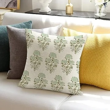 Elegant Mughal Gardens Floral Pillow Covers for Home Decor