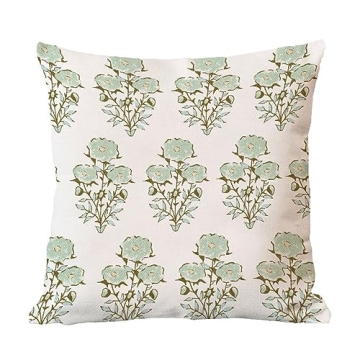 Elegant Mughal Gardens Floral Pillow Covers for Home Decor