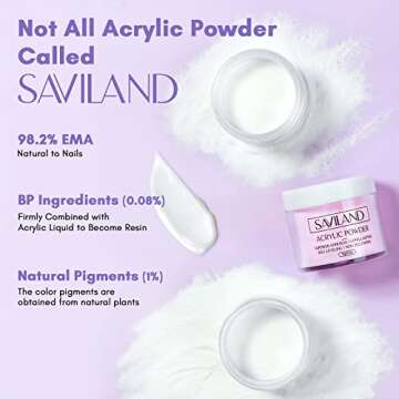 SAVILAND Acrylic Nail Kit with Nail Drill: Professional 0.5Oz Clear/White/Pink Acrylic Powder and Liquid Set with Nail Drill Acrylic Nail Brush, Nails Kit Acrylic Set for Beginners DIY & Nail Salon