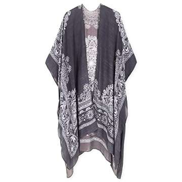 Breezy Lane Kimonos for Women Beach Coverups Bathing Suit Swimsuit Cover Up with Floral Print for Vacation