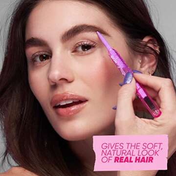 Kosas Brow Pop - Longwear Eyebrow Makeup, Dual-Sided Defining Pencil with Castor Oil for Soft, Natur...