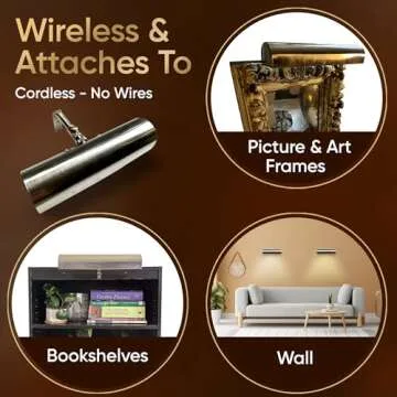 Dimmable Wireless Picture Light - Concepdesigns 18 inch