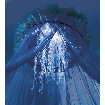 HearthSong Aquaglow Jellyfish Hideaway Bed Canopy