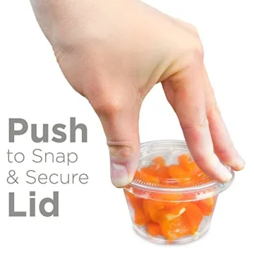 Back of House 100-pack Clear Plastic Condiment Cups