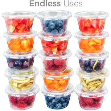 Back of House 100-pack Clear Plastic Condiment Cups