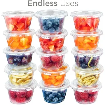 Back of House 100-pack Clear Plastic Condiment Cups