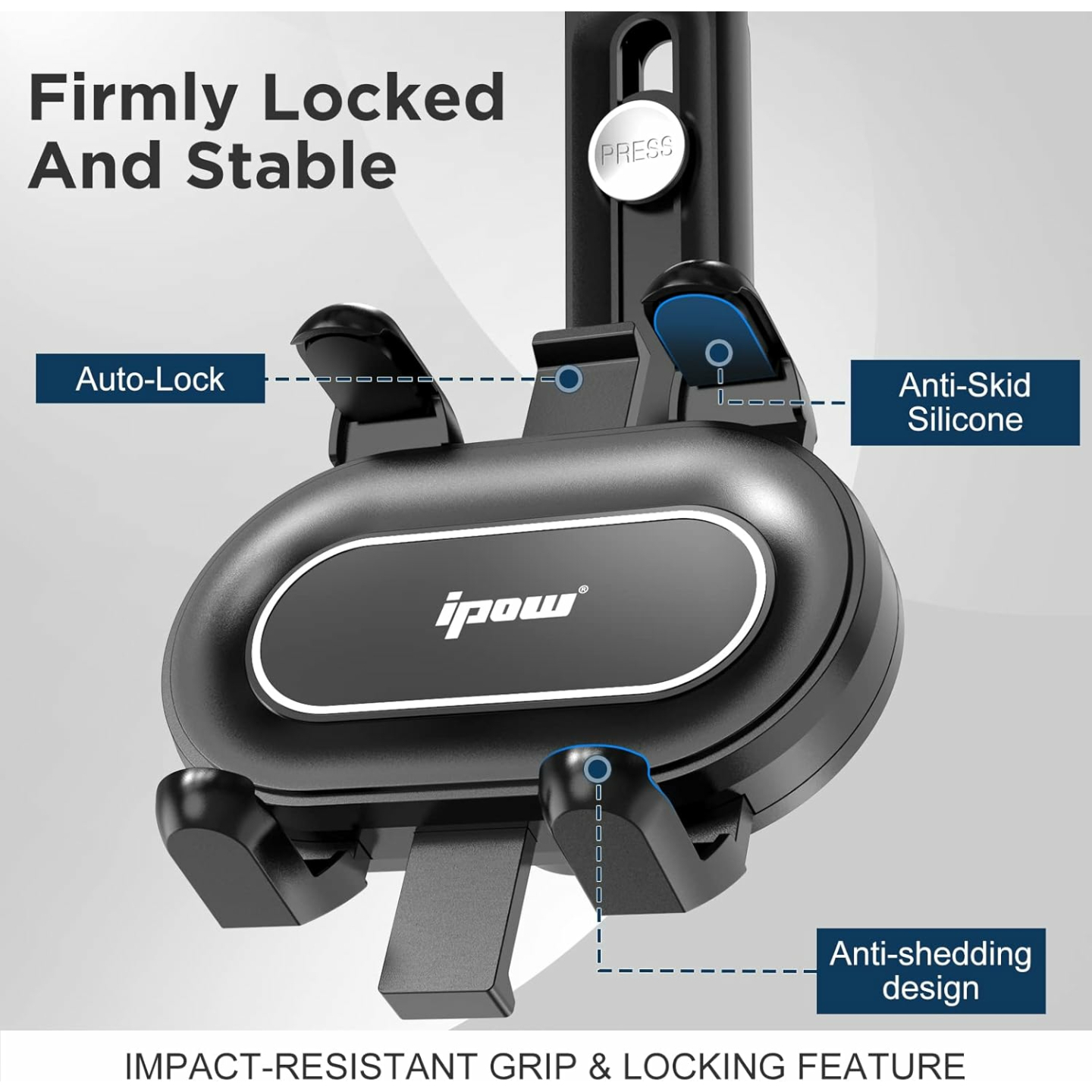 IPOW 360° Rotatable Car Phone Holder for Rearview Mirror