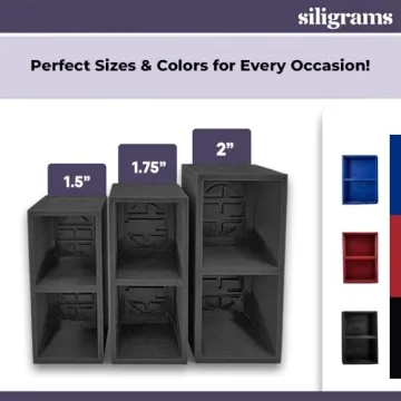 Siligrams Personalized Silicone Ice Cube Mold - Custom Ice Molds for Cocktails, Whiskey & Other Drinks - Great Customizable Gift (2 Cubes - Square)