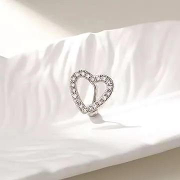 Gemtastic Cute Pink Heart Surgical Steel Belly Button Rings Belly Piercing Jewelry Belly Rings for Women Navel Piercing Jewelry