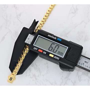 Nuragold 14k Real Yellow Gold Royal Monaco 6mm Miami Cuban Link Necklace (16"-30") Italian Jewelry for Men & Women