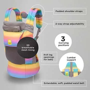 LÍLLÉbaby 3-in-1 Ergonomic CarryOn Airflow Toddler Carrier with Lumbar Support & Breathable Mesh (...