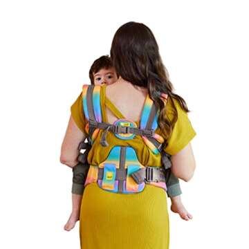 LÍLLÉbaby 3-in-1 Ergonomic CarryOn Airflow Toddler Carrier with Lumbar Support & Breathable Mesh (25-60 lbs), Supportive & Comfortable, Multi-Position Carrying for Hiking & Travel (Mystic Quartz)