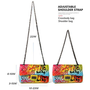 Wxnow Trendy Quilted Crossbody Bag for Ladies