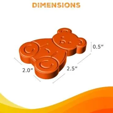 ENOLVO Brown Sugar Bear - Terra Cotta Brown Sugar Keeper to Maintain Food Moisture in Container, Saver for Food Storage Containers, Reusable Terracotta Discs - 1 Pack