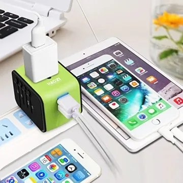 Universal Travel Adapter for 150+ Countries with USB Ports