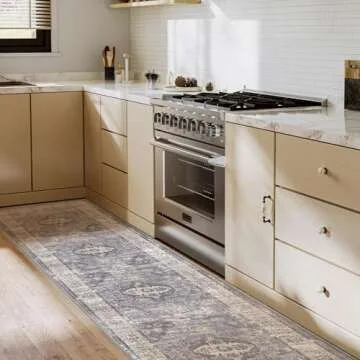 Low Pile Washable Hallway Runner Rug for Elegant Homes