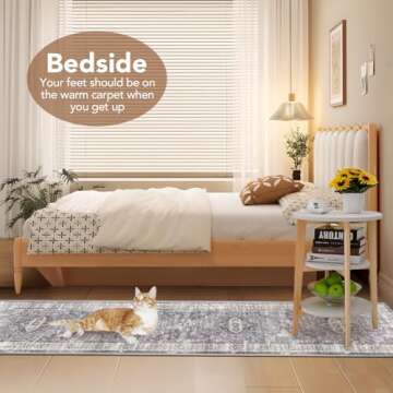 Low Pile Washable Hallway Runner Rug for Elegant Homes