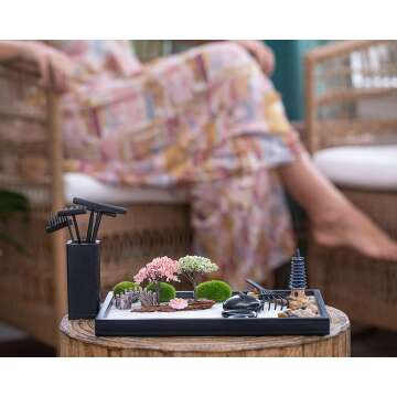 Mini Zen Garden Kit – 21pc Desktop Meditation Set