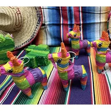 GIFTEXPRESS Colorful Mini Donkey Pinatas for Parties