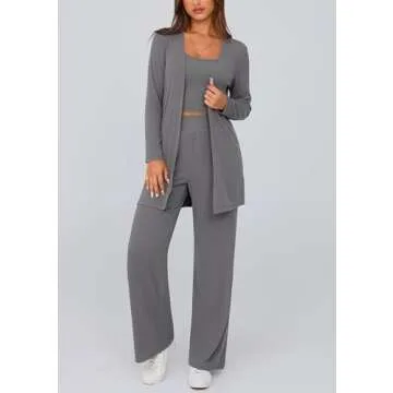 PRETTYGARDEN Women’s 3 Piece Spring Pajama Lounge Set