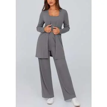 PRETTYGARDEN Women’s 3 Piece Spring Pajama Lounge Set