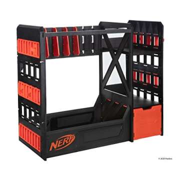 Nerf Elite Blaster Rack - Store 20 Blasters, Accessories Included