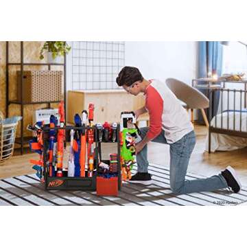 Nerf Elite Blaster Rack - Store 20 Blasters, Accessories Included