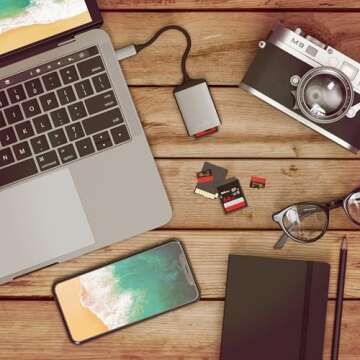 Satechi Type-C Aluminum UHS-II Micro/SD Card Reader Adapter - for M2/ M1 MacBook Pro/Air, M2/ M1 iPad Pro/Air, M2 Mac Mini, iMac M1 (Space Gray)