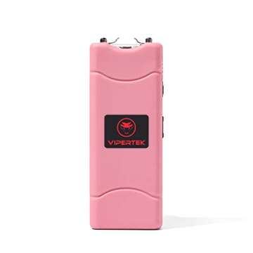 VIPERTEK VTS-881 Micro Stun Gun with LED Flashlight, Pink