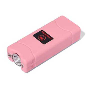 VIPERTEK VTS-881 Micro Stun Gun with LED Flashlight, Pink