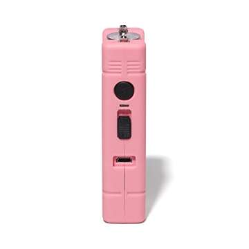 VIPERTEK VTS-881 Micro Stun Gun with LED Flashlight, Pink