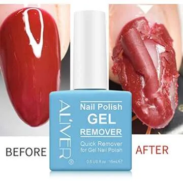 ZODENIS Gel Nail Polish Remover -2 Pack, Professional Remove Gel Nail Polish, Remove Soak-Off Gel Polish, Peel Off In 3-6 Minutes